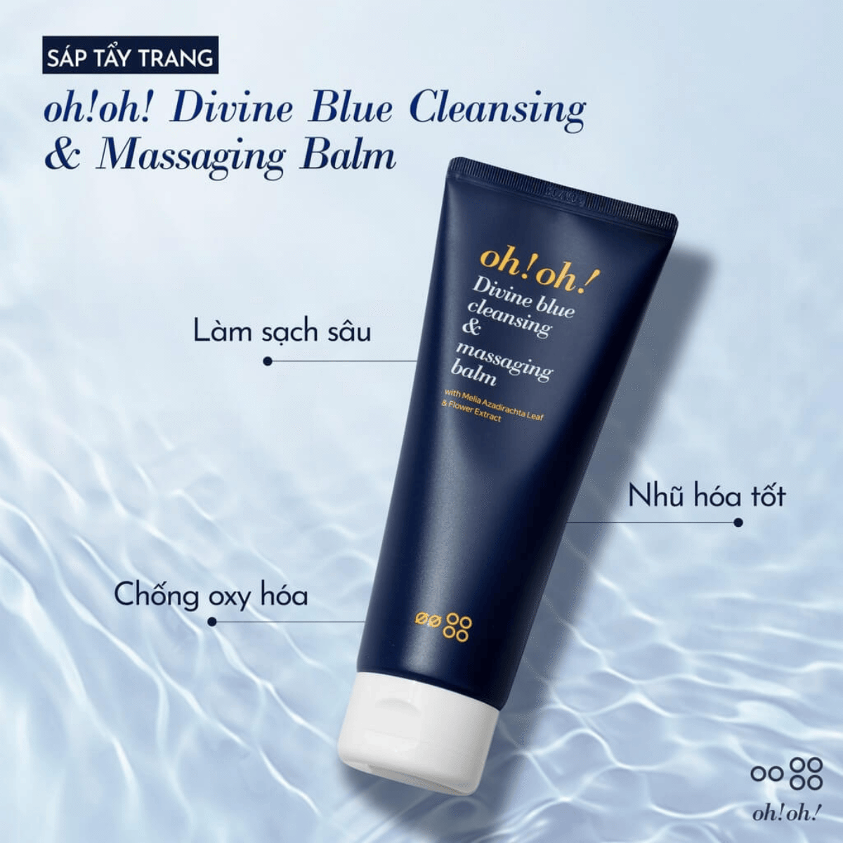 Tẩy trang sáp Oh Oh Divine Blue Cleansing & Masssaging Balm 150ml