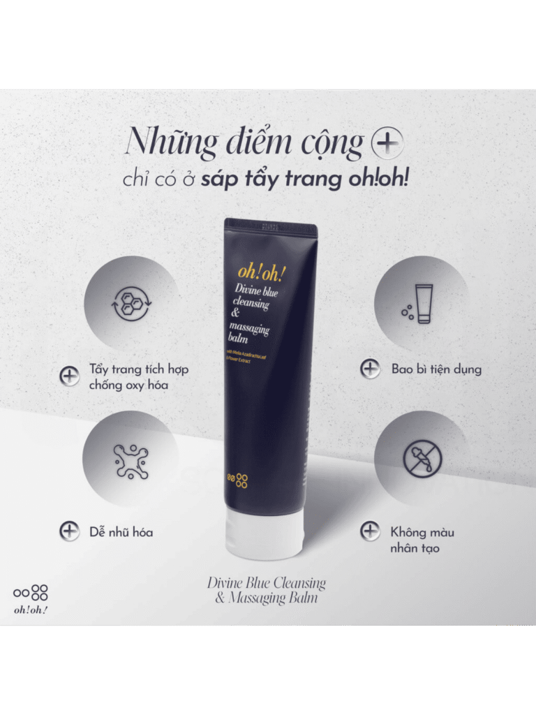 Tẩy trang sáp Oh Oh Divine Blue Cleansing & Masssaging Balm 150ml