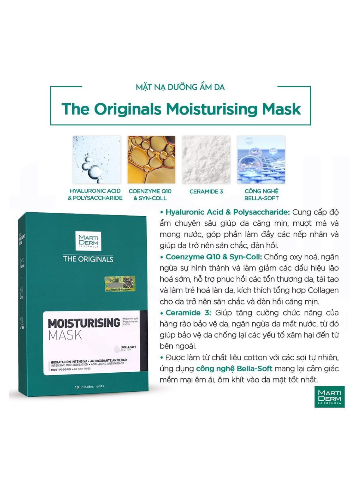 Martiderm Mặt nạ dưỡng ẩm