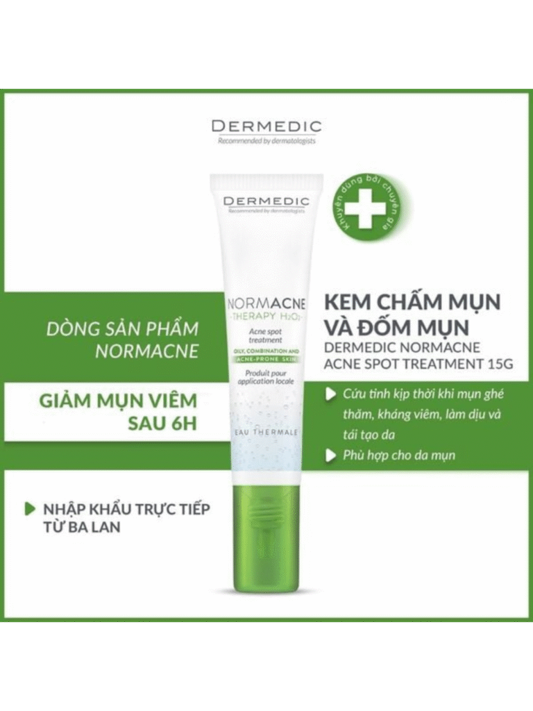Chấm mụn viêm Dermedic Normacne Therapy H2O2