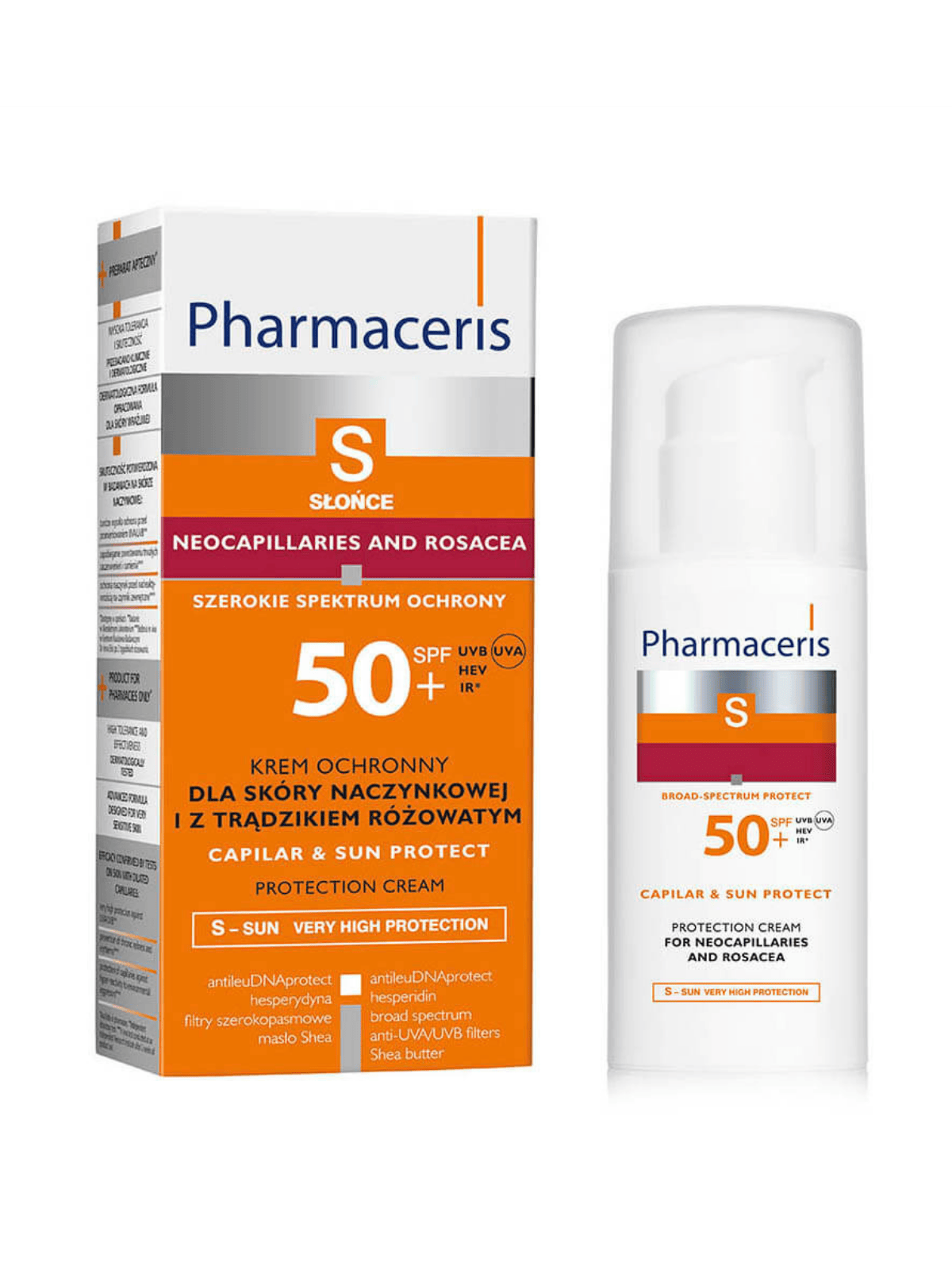 Kem chống nắng cho da mẫn đỏ, giãn mao mạch Pharmaceris CAPILAR PROTECT