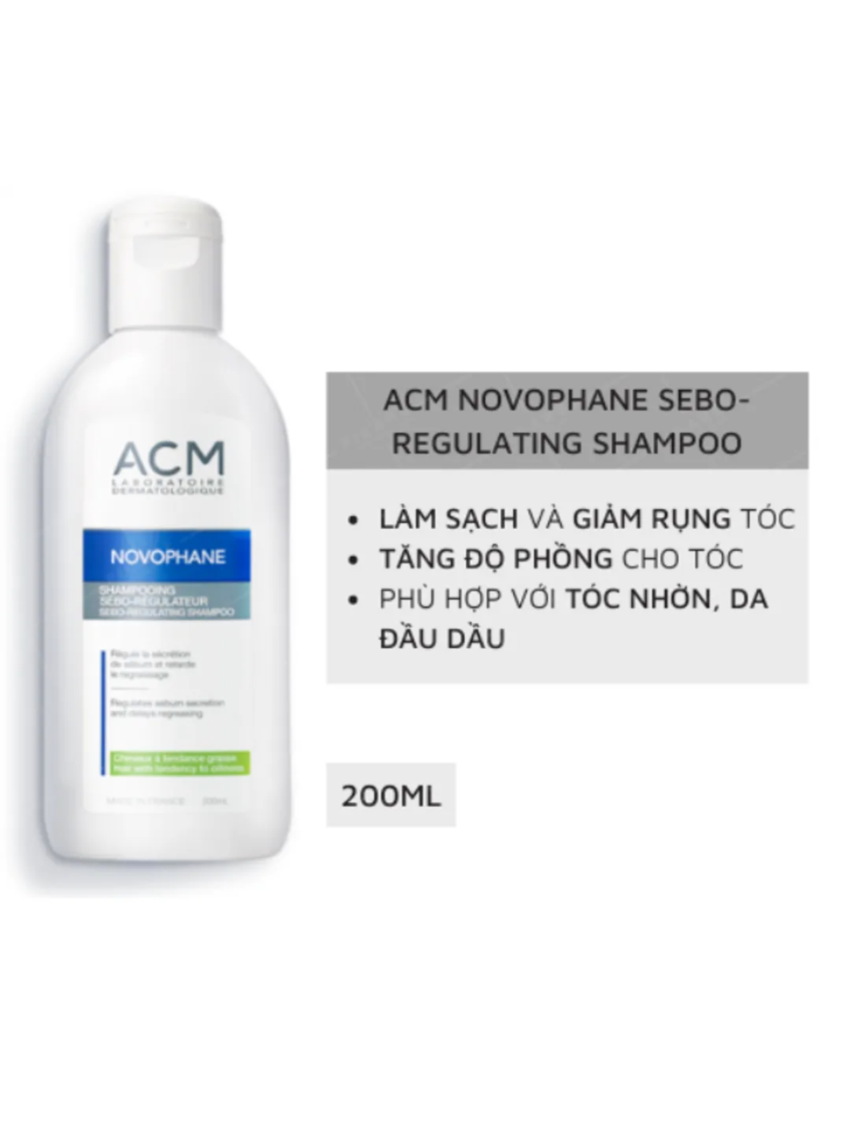 Dầu gội ACM NOVOPHANE SEBO-REGULATING SHAMPOO