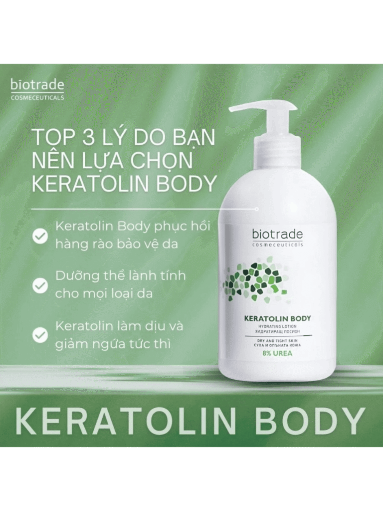 Kem dưỡng Body Lotion Biotrade Keratolin Hydrating Body Lotion 8% Urea 400ml