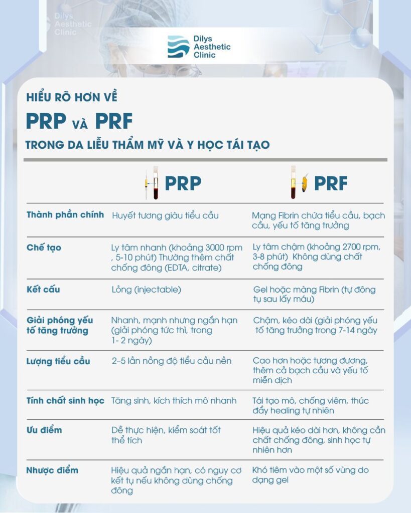 PRP và PRF trong da liễu thẩm