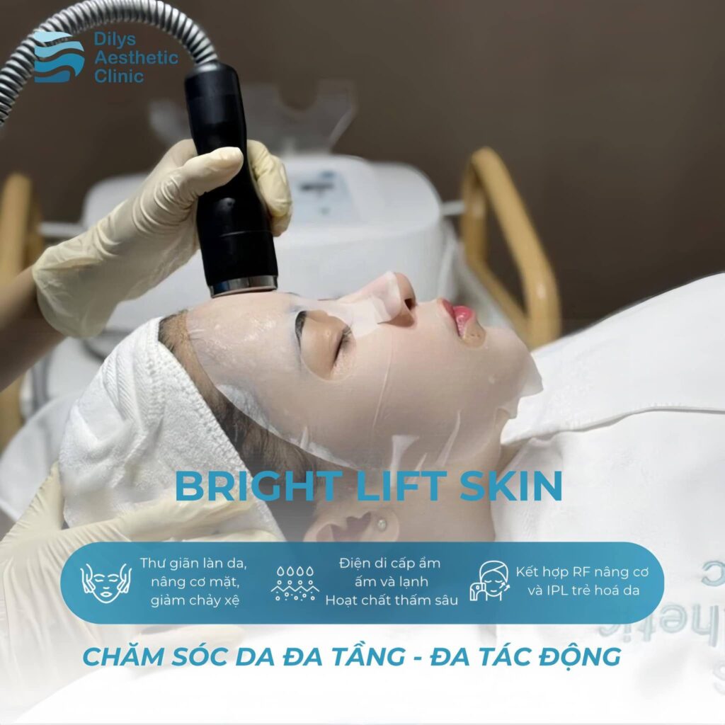 can thiệp tình trạng chùng nhão và nếp nhăn li ti,